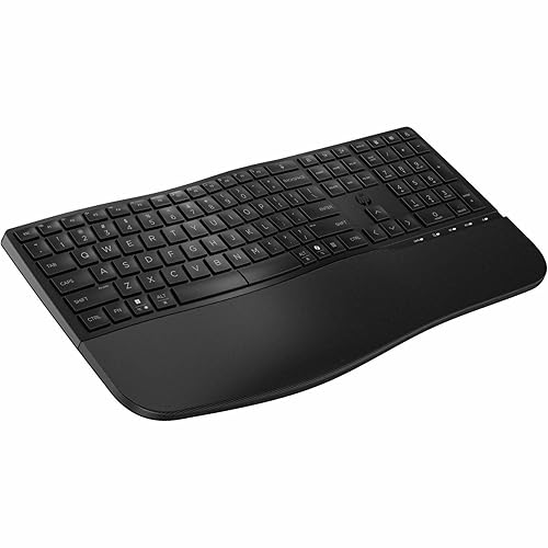 HP 685 Comfort Dual-Mode Keyboard for Business - Wireless Connectivity - Bluetooth/RF - 32.81 ft - 2.40 GHz - USB Type A Interface Dictation, Language Switch, Copilot Hot Key(s) - Windows 11, Windows