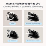 Contour Design Unimouse Eco Right-Hand Wired Ergonomic Mouse - Vertical Gaming Computer Mouse for Laptop and Desktop - Fully Adjustable Ergonomic USB Plug in Mouse - Mac & PC Compatible