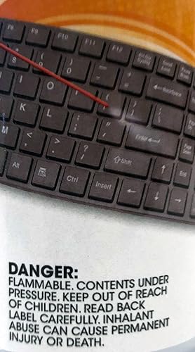 Manhattan 12-Pack Compressed Air Duster Can – 8 Oz Disposable Canister Canned Cans – for Computer, Keyboard, Electronics – 3 Y Mfg Warranty - 425148