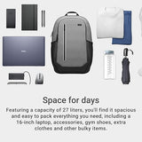 Dell Pro 14-16 Plus EcoLoop Urban Backpack - CP5625G - 27 liters, 16 Laptop Maximum, 2 x Side Pockets, 300D rPET Polyester Woven Fabric, Water Resistant, 52% Recycled Content