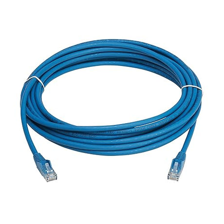 Tripp Lite Cat6 RJ45 PoE Gigabit Ethernet Cable, 16.4 Feet / 5 Meters, Flame-Resistant LSZH Jacket, Blue, Snagless, Power Over Ethernet, Male-to-Male, Patch LAN Cord, Lifetime Warranty (N201L-05M-BL)