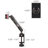 The Joy Factory MagConnect Carbon Fiber C-Clamp Flat Surface Mount Holder with Universal Tablet Module for Tablets (MNU502)