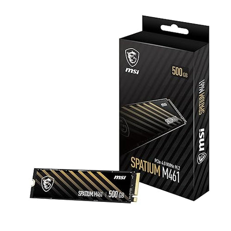 Msi Spatium M461 500gb Ssd Pcie 4.0 Nvme M.2 Pci Express 4.0 3d Nand (spatium M461 Pcie 4.0 Nvme M.2 500gb)