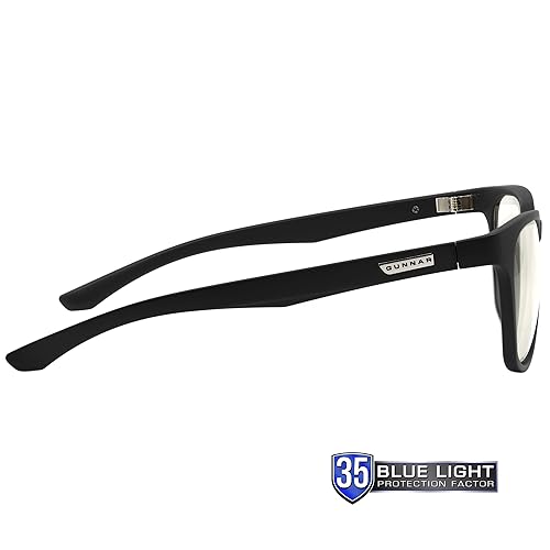 Gunnar Optiks Blue Light Blocking Glasses for Gaming & Computer Onyx Frame Clear Lens