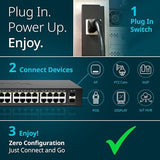 D-Link 24-Port Gigabit PoE+ Unmanaged Switch with 2 SFP Ports (DGS-1026P) – 240W Budget, 30W/Port, Plug-and-Play, Onboard Controls, QoS, Smart Fan, NDAA/TAA Standards