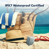 Creative MUVO Flex Portable Waterproof Bluetooth 5.3 Speaker with Auracast, Up to 10 Hours of Battery Life, IP67 Waterproof, and Powerful Bass Performance (Gray)