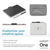 Wacom One Small Bluetooth Graphics Drawing Tablet, 7.4 x 5.6 inch; Compatible with Chromebook, Mac, Windows and Android for Digital Art, Photo Editing, Design; Includes Creative Software and Training Tablet Small