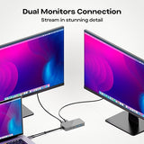 Mobile Pixels 9 in 1 Docking Station, Multifunctional Adapter with Dual USB 3.0 to 8K 4K HDMI,PD,Data, Audio, RJ45 Ports for Laptop, Mobile Phone, Tablets