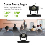 IPEVO VC-Z4K UHD 4K PTZ Camera: 1/2.8 HD CMOS, 12X Optical Zoom, AI AutoTracking, HDMI/USB-C, LAN, PoE. Ideal for Education, Video Conferencing, Church, Live Streaming on YouTube, OBS, Zoom - Black