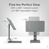 Plugable Magnetic Tablet Holder for iPad Pro 11 (1st/2nd/3rd/4th Gen, M2) iPad Air 10.9/11 (4th/5th Gen, M2), MagSafe Compatible, Portable Foldable 360° Rotating Stand (AMS-STAND11)