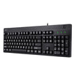 Adesso TAA Compliant Fingerprint Keyboard with AES 256 Encryption USB Wired Full Size 104 Key Layout Windows Hello Compatible Made in Taiwan for Government Business Education AKB-630FB-TAA