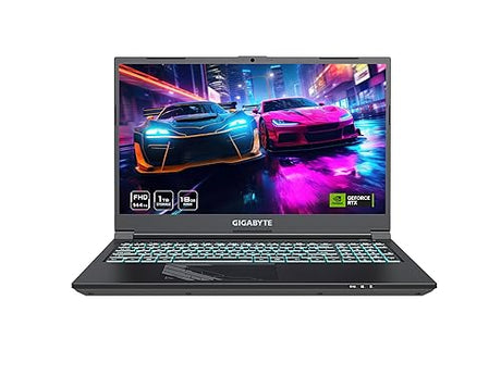 GIGABYTE - G5 (2024) Gaming Laptop - 144Hz 1920x1080 FHD - NVIDIA GeForce RTX 4060 - Intel i7-13620H - 1TB SSD with 16GB DDR5 RAM - Win11 Home+ (G5 KF5-H3US354KH)