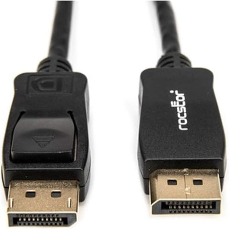 Rocstor Premium 6ft / 2m DisplayPort 1.2 Cable M/M - DisplayPort 4k - DisplayPort Male Digital Audi