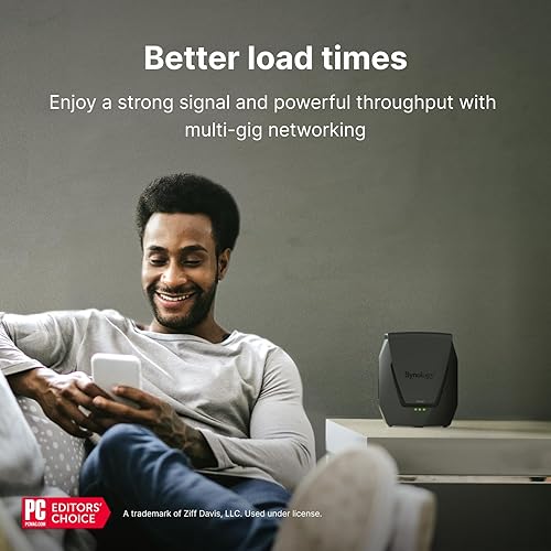 Synology WRX560 - Dual-Band Wi-Fi 6 Router, 2.5Gbps Ethernet, VLAN Segmentation, Multiple SSIDs, Parental Controls, Threat Prevention, VPN (US Version)