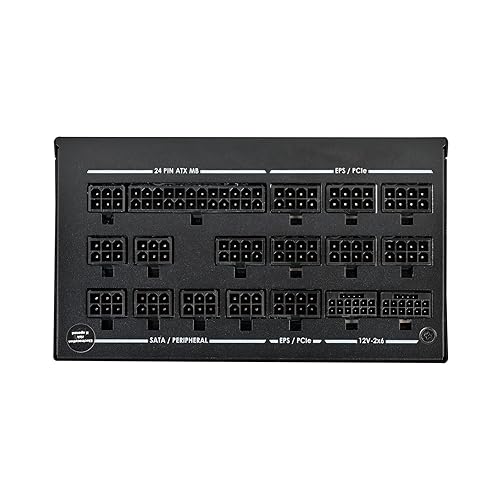 SilverStone Technology Zeus 1650R Titanium 80 Plus Titanium 1650W PCIe Gen5 / ATX 3.1 Power Supply, SST-ZU1650R-TM