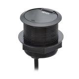 Tripp Lite Safe-IT Desktop Charging & Surge Protection Power Grommet Desk Cord Cable Hole Cover, 1 Outlet + 2 USB-A Ports, 1000 Joules, 10 Foot Cord, 15,000 Insurance (TLP12POAM) 1 Outlet 2 USB