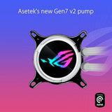 ASUS ROG Strix LC III 360 ARGB LCD White Edition All-in-one CPU Liquid Cooler - Intel® LGA 1700, 1200, 115X - AMD Socket AM4, AM5 – with 2.1 IPS LCD, Asetek’s New Gen7 v2 Pump Gen III 360mm|ARGB|LCD|White