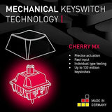Cherry MX 3.0S Wireless Mechanical Gaming Keyboard Built-in aluminum housing for gamers with MX coffee or red gears. RGB backlit color display over 16m Blackone
