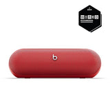 Beats Pill - Wireless Bluetooth Speaker and Portable Charger via USB-C - Up to 24 Hours Battery Life, IP67 Water Resistant, Apple & Android Compatible, Built-in Microphone – Statement Red