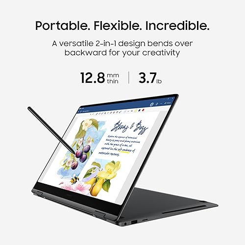 SAMSUNG 16” Galaxy Book5 Pro 360 Copilot+ PC, AI Business Laptop, Windows 11 Pro, Intel Core Ultra 7 Processor 256V, 3K AMOLED Touchscreen, 16GB / 512GB, 120HZ, 2025 Model, NP964QHA-KG1US, Gray Intel Core Ultra 7 Processor 256V 16 Inch Business PC Gray