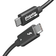 Plugable Thunderbolt 4 Cable with 240W Charging, Thunderbolt Certified, 3.3 Feet (1M),1x 8K Display, 40 Gbps, Compatible with USB4, Thunderbolt 3, USB-C - Driverless