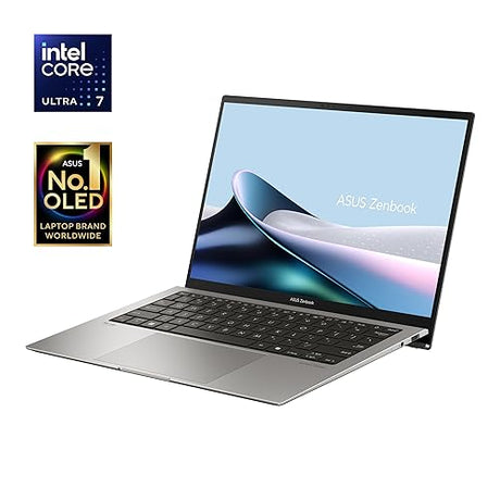 ASUS Zenbook S 13 OLED Ultra Laptop, AI Ready, 13.3” 3K OLED Display, Intel Evo Certified, Intel® Core™ Ultra 7 155U CPU, Intel® Iris Xe Graphics, 16 RAM, 1TB SSD, Windows 11 Home, UX5304MA-DS71-CA