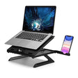 SIIG Laptop Stand, Ergonomic Adjustable Riser Stand, Smart Phone Holder & Heat-Vent, Portable Design Fit 10 to 17 (CE-MT3911-S1)