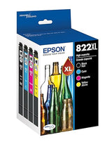 EPSON 822 DURABrite Ultra Ink High Capacity Black & Colour Cartridge Combo Pack (T822XL-XCS) Works with Workforce Pro WF-3820, WF-3823, WF-4820, WF-4830, WF-4833, WF-4834