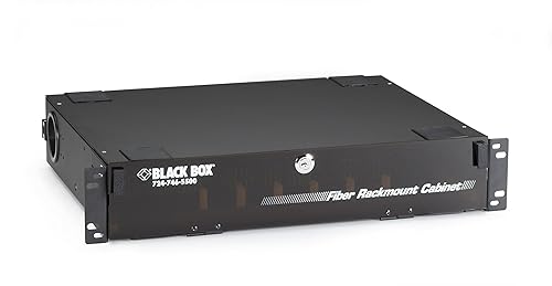 Black Box Rackmount Fiber Enclosure, 2U, 6-Slot Adapter