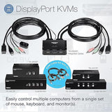 TRENDnet 6 ft. Display Port, USB, and Audio KVM Cable Kit, Compatible w/TK-240DP KVM Switch, DisplayPort 1.2, USB Mouse/Keyboard, 3.5mm Audio Connections, TK-CP06