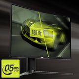 MSI MAG27CQ6PF, 27-inch QHD 2560 x 1440 Computer Monitor, 180Hz, HDMI, 0.5ms, Black