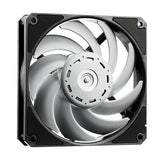 XPG Vento Pro High Performance PWM Computer Case Fan 120mm: 10-28 dBA Fan Noise - 4 Pin Connector - 75 CFM Max Air Flow - Double Ball Bearing - 120 x 120 x 25mm - 5 Yr Warranty