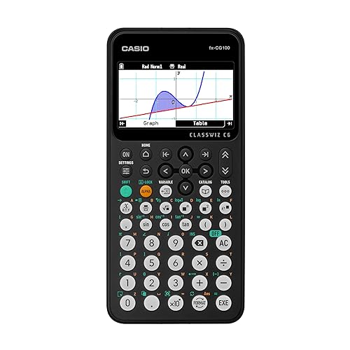Casio fx-CG100 ClassWiz® Color Graphing Calculator with 3D Graph & Python | Large High-Res Display, Basic & Advanced Functions | Ideal for Exams, STEM, Programming & Advanced Math