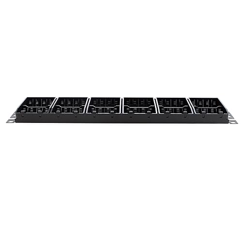 Panduit CPP48FMWBLY 48-Port Flat Flush-Mount Patch Panel, Black