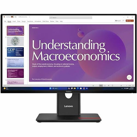 Lenovo ThinkVision T24D-40 24 Class Full HD LED Monitor - 16:9 - Eclipse Black - 23.8 Viewable - in-Plane Switching (IPS) Technology - WLED Backlight - 1920 x 1080-16.7 Million Colors - 250 Nit