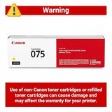 Canon Genuine 075 Yellow Toner Cartridge