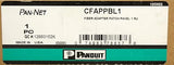 Panduit CFAPPBL1 24-Port Flat Multi-Mode Fiber Patch Panel, Black