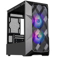 Cooler Master TD300 Mesh Micro-ATX Tower with Polygonal Mesh Front ana Removable Top Panel, ARGB/PWM Hub Tempered Glass, Dual Sickleflow PWM ARGB Lighting Fans