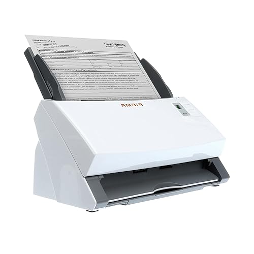 Ambir ImageScan Pro 340 40ppm High-Speed ADF Scanner for Windows PC and Mac
