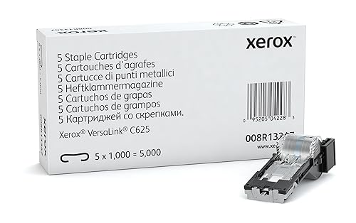 Xerox - Pack of 5 - 5000 staples - Staple cartridge - for VersaLink B415/DN, B415V_DN, C415/DN, C415V_DN, C625V_DN