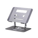 StarTech.com Rotating Laptop Stand, 360 Swivel, Ergonomic Desk Riser for Computer, Adjustable Height/Tilt, 11lb/5kg, Aluminum