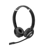 Sennheiser SDW 5063 (506588) - Double-Sided (Binaural) Wireless DECT Headset for PC/Softphone Connection Dual Microphone Ultra Noise Cancelling, Black