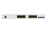 Cisco Catalyst 1000-24P-4X-L Network Switch, 24 Gigabit Ethernet PoE+ Ports, 195W PoE Budget, 4 10G SFP+ Uplink Ports, Fanless Operation, Enhanced Limited (C1000-24P-4X-L)