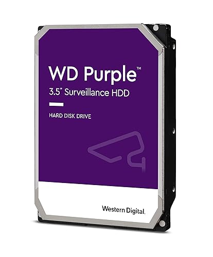 Western Digital 4TB WD Purple Surveillance Internal Hard Drive HDD - SATA 6 Gb/s, 64 MB Cache, 3.5" - WD40PURZ 4TB 64 MB Cache