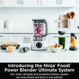 Ninja SS400C Foodi Power Blender Ultimate System with XL Smoothie Bowl Maker and Nutrient Extractor, Silver, 72oz