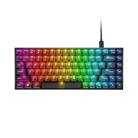 Lenovo Legion K510 Mini Pro Wired Mechanical Gaming Keyboard - 75% Compact Design, RGB Illumination, Hot-Swappable Mechanical Switches, Programable Keys