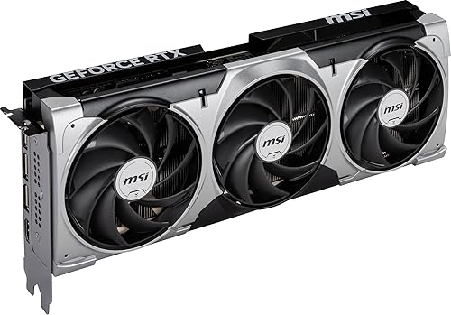 MSI Gaming RTX 5080 16G Ventus 3X OC Graphics Card (16GB GDDR7, 256-bit, Extreme Performance: 2655 MHz, DisplayPort x3 2.1a, HDMI 2.1b, NVIDIA Blackwell Architecture)