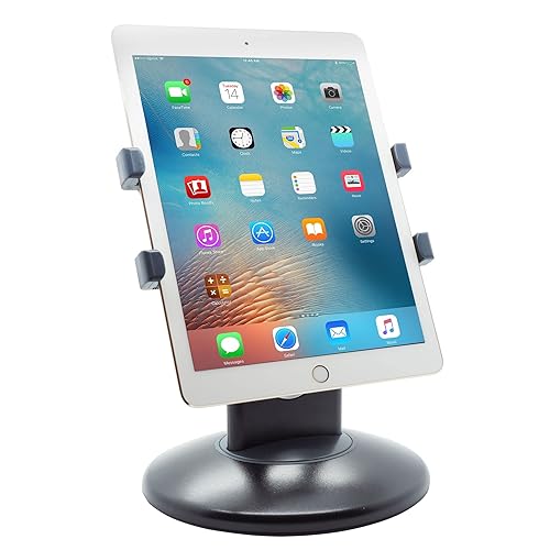 Kantek Tablet Stand for Apple iPad, iPad Air, iPad Mini, Galaxy Tab (7” and 9.7”), Kindle Fire (7” and HD 6) and Most Other 6-7” and 9.7” Tablets (TS710)