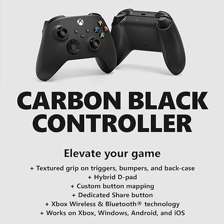 Xbox Wireless Controller for Xbox Series X|S, Xbox One, and Windows Devices – Carbon Black