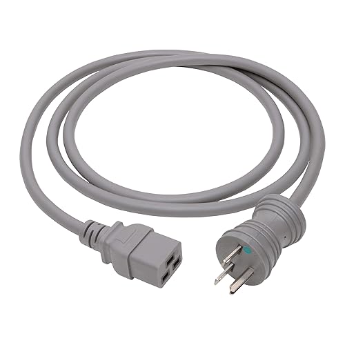 Hospital Medical Power Cord 15A 14AWG 6-15P to C19 100-250V 6ft